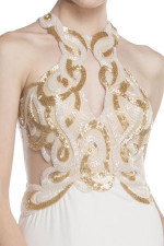 -- FABRIC :: OFF WHITE/GOLD